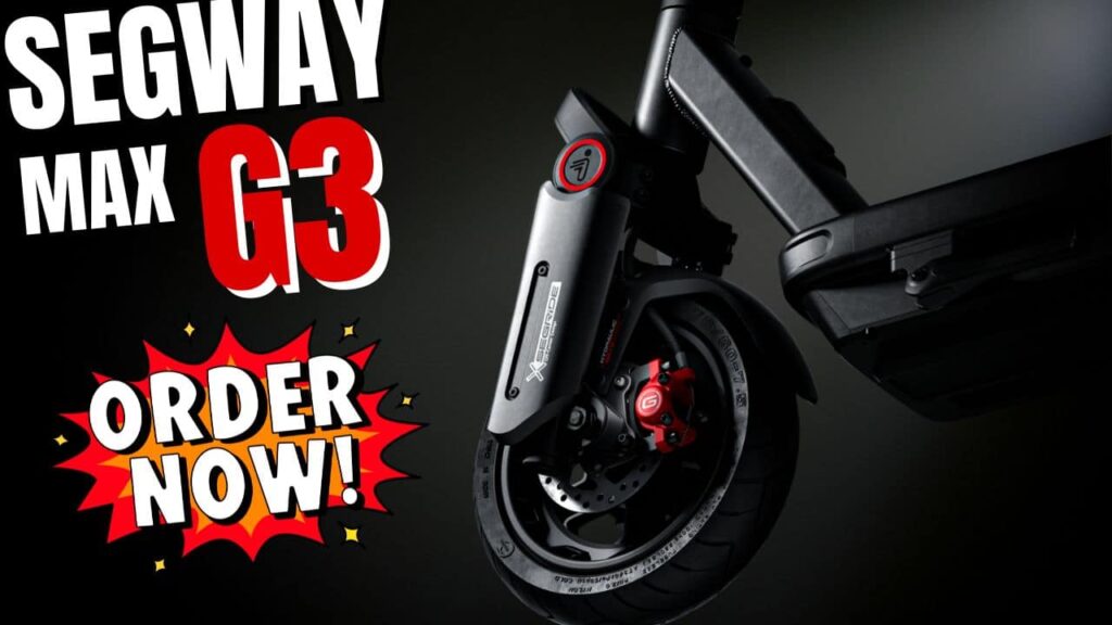 Entdecke den Segway Ninebot MAX G3D: TCS, Apple Find My, FlashCharge und 11-Zoll-Reifen – perfekt für anspruchsvolle Vielfahrer.