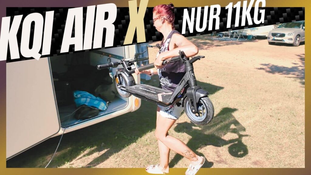 Der NIU KQi Air X ist der weltweit leichteste E-Scooter mit Straßenzulassung – ideal für Urlaub, Stadt und Alltag.