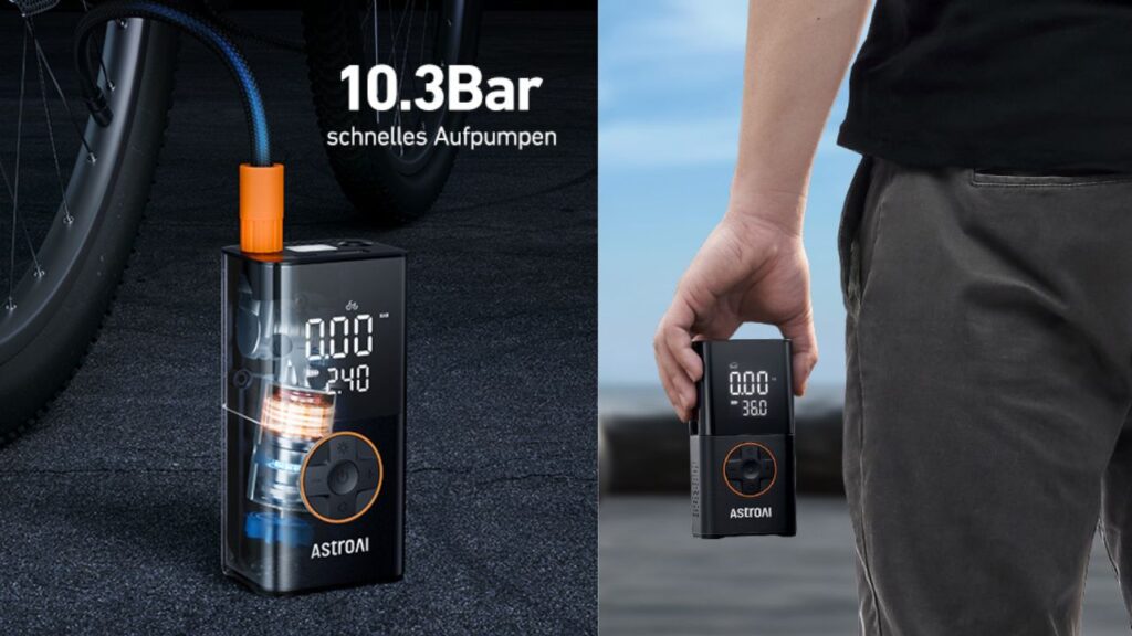 AstroAI Kompressor 2025: 10,3 Bar Druck, Akku & LED – Amazon Bestseller Nr. 1.