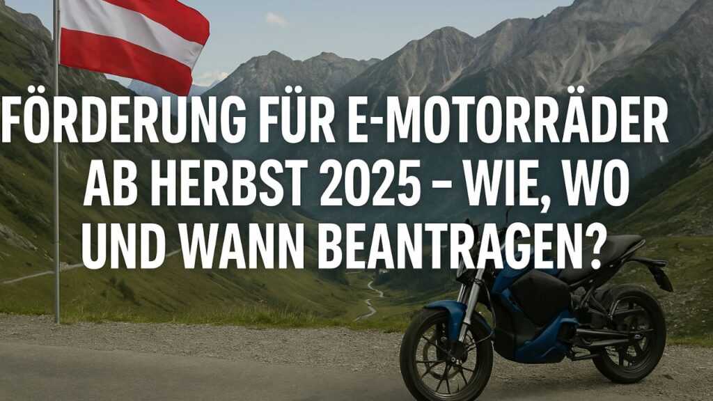 Förderung für E-Motorräder und E-Mopeds in Österreich. Förderung in Österreich: Bis zu 2.300 € für dein neues E-Motorrad. Alle Infos zu Antrag und Auszahlung.