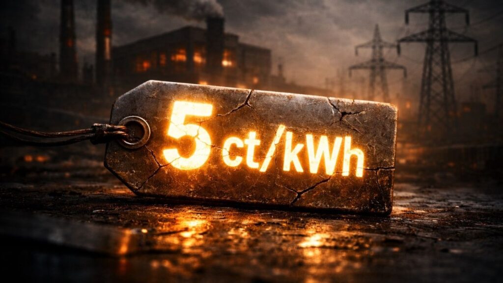 Subventionierter Strom für wenige Unternehmen: Eine kritische Analyse des 5-Cent-Modells.