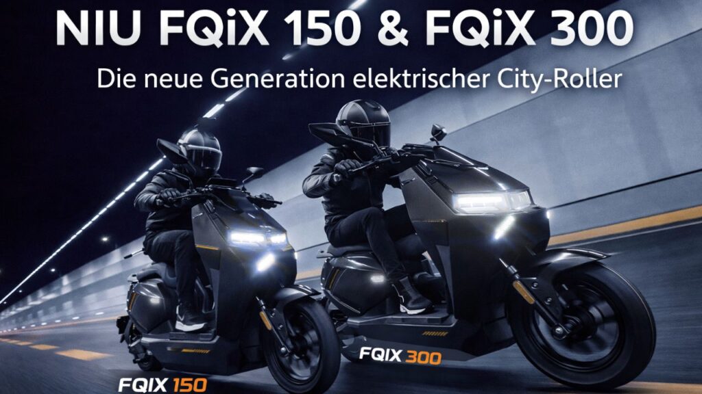 NIU FQiX 150 & 300: Deutschland-Premiere der neuen E-Roller NIU FQiX Serie 2026 – Technik, Reichweite und Features