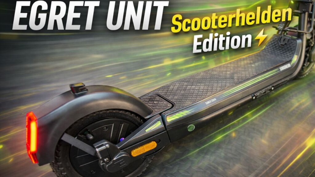 EGRET Unit 799 Euro: Ist das der durchdachteste E-Scooter 2026? Meine Einschätzung zum EGRET Unit 2026 und zur exklusiven Scooterhelden Edition. Ehrlich, kritisch und mit Blick auf den Alltag.
