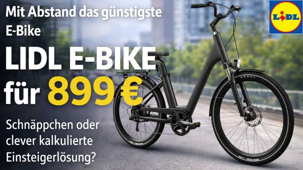 Lidl E-Bike für 899 € im Check – taugt das CRIVIT Classic wirklich etwas? Das Lidl CRIVIT Classic E-Bike kostet nur 899 €. Wir schauen uns Technik, Reichweite und Ausstattung kritisch an.